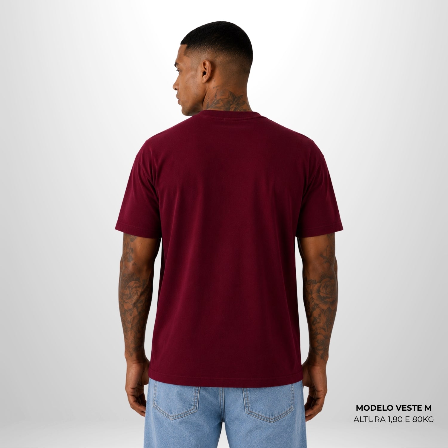 Camiseta Basic WNC Lisa Bordô