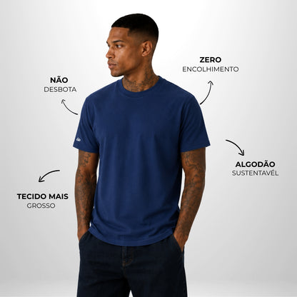 Camiseta Basic WNC Lisa Azul Marinho