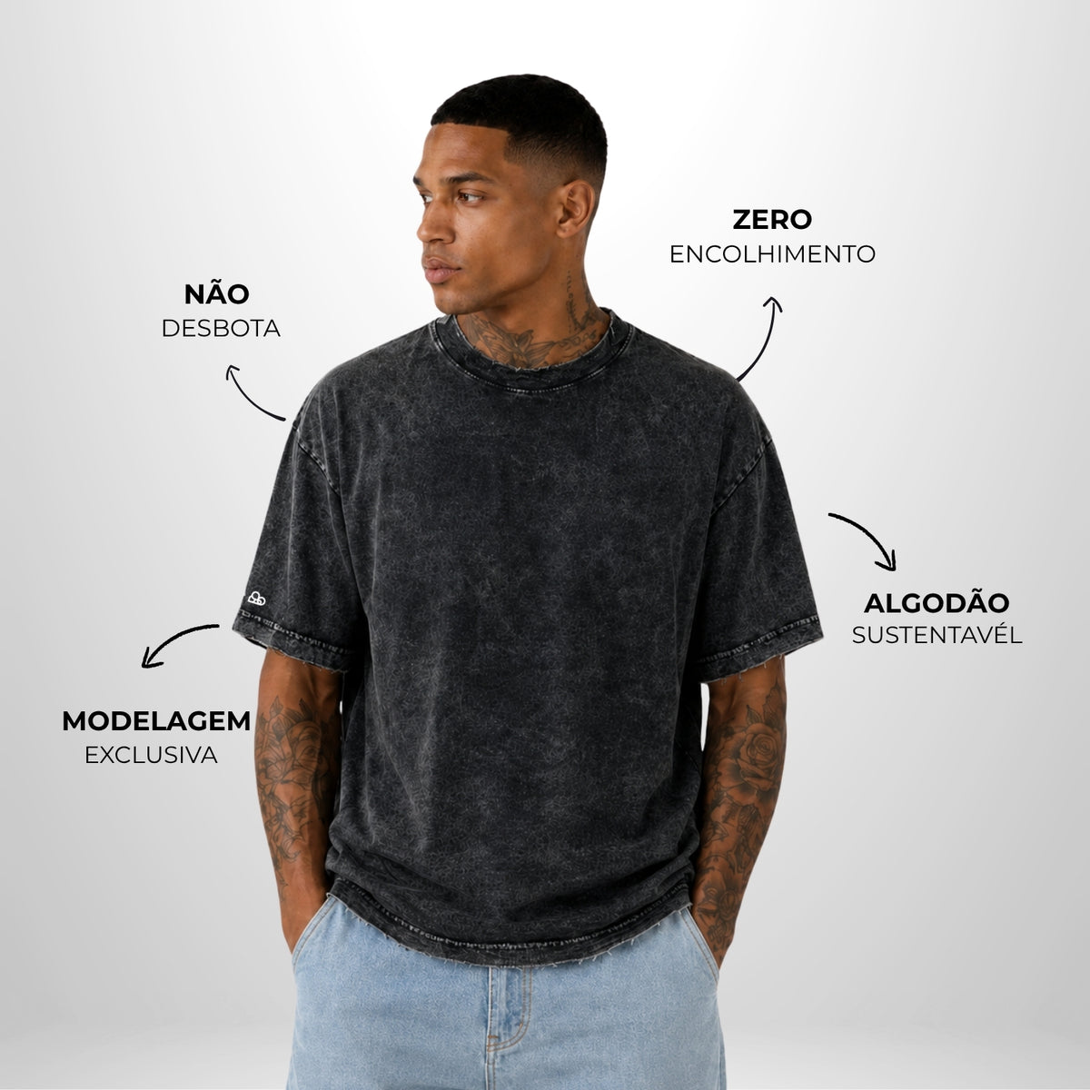 Camiseta Oversized Destroyed