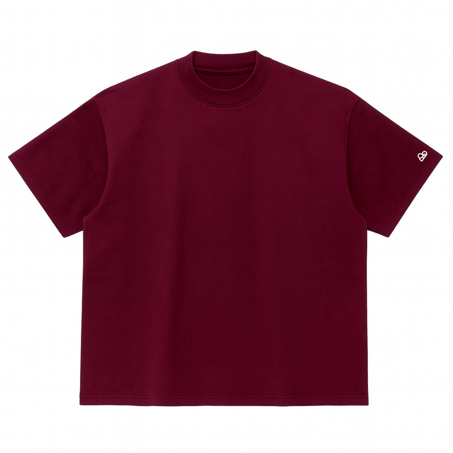 Camiseta Oversized Lisa Bordo Zero Encolhimento