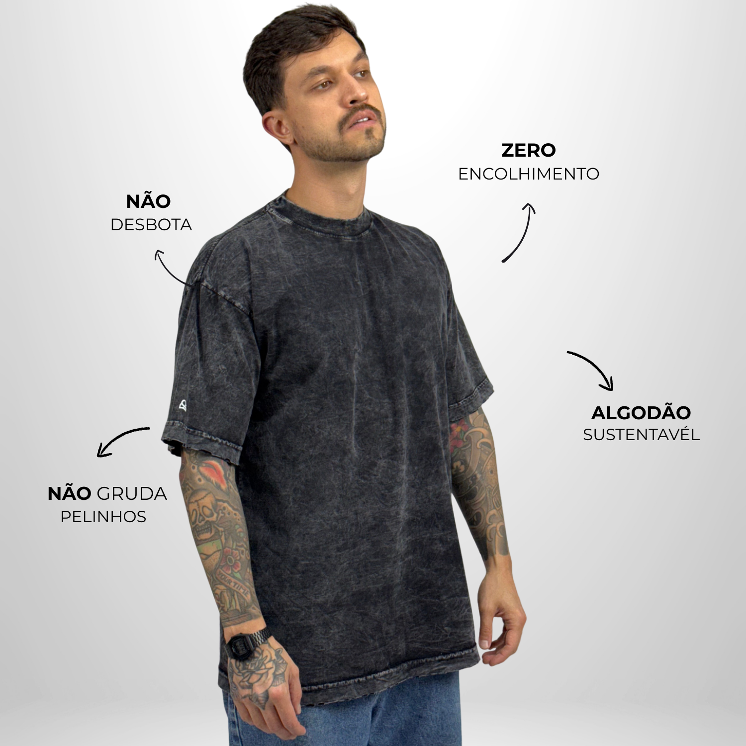 Camiseta Oversized Destroyed