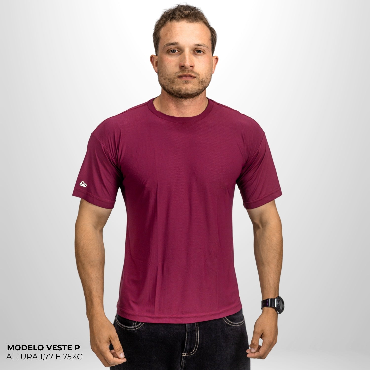 Camiseta Performance Anti Odor Bordô