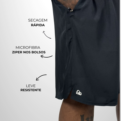 Short WNC Microfibra com Zíper