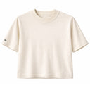 Cropped Oversized Liso Algodão Encorpado Off White