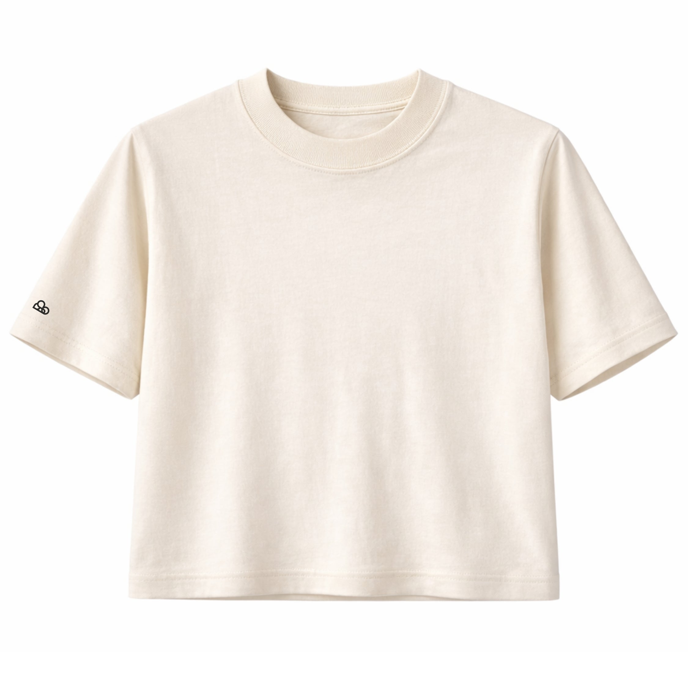 Cropped Oversized Liso Algodão Encorpado Off White