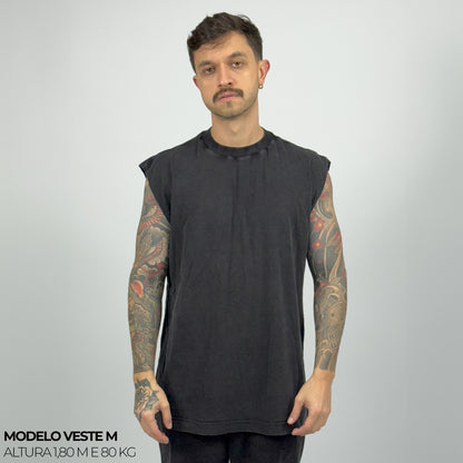 Regata Oversized Preto Vintage