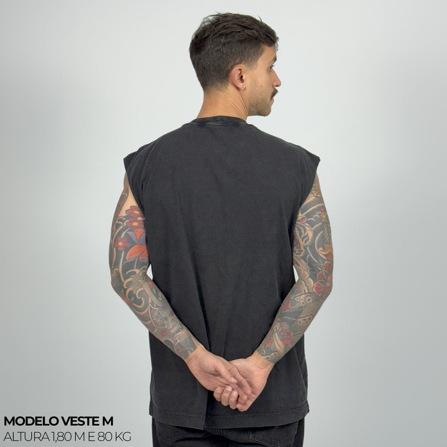 Regata Oversized Preto Vintage