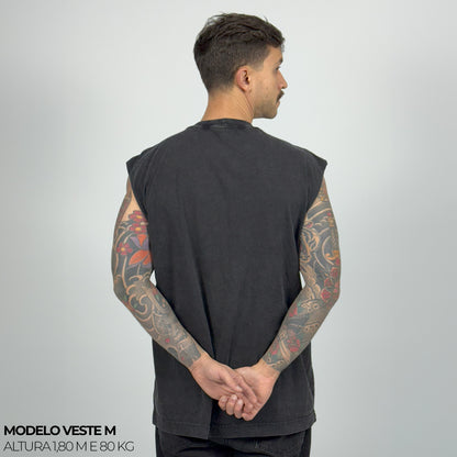 Regata Oversized Preto Vintage