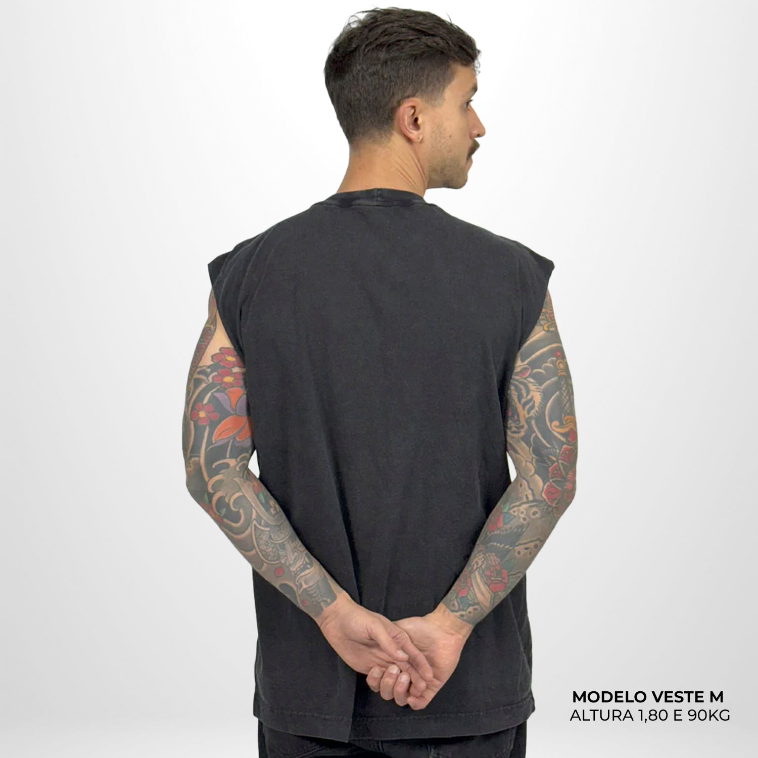 Regata Oversized WNC Dreamy Preto Vintage