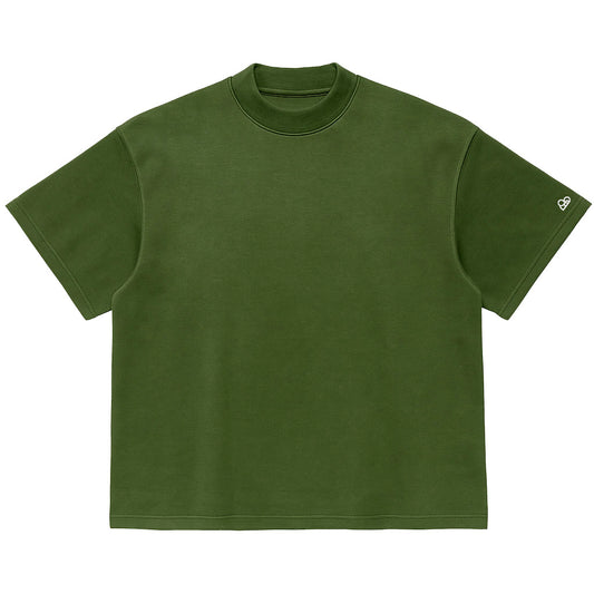 Camiseta Oversized Lisa Verde Zero Encolhimento