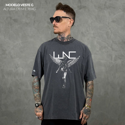 Camiseta Oversized Nirvana Cinza
