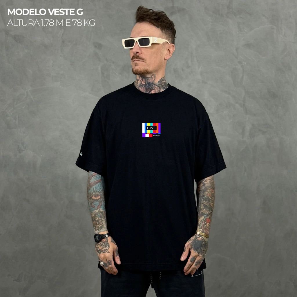 Camiseta Oversized No Signal Preto