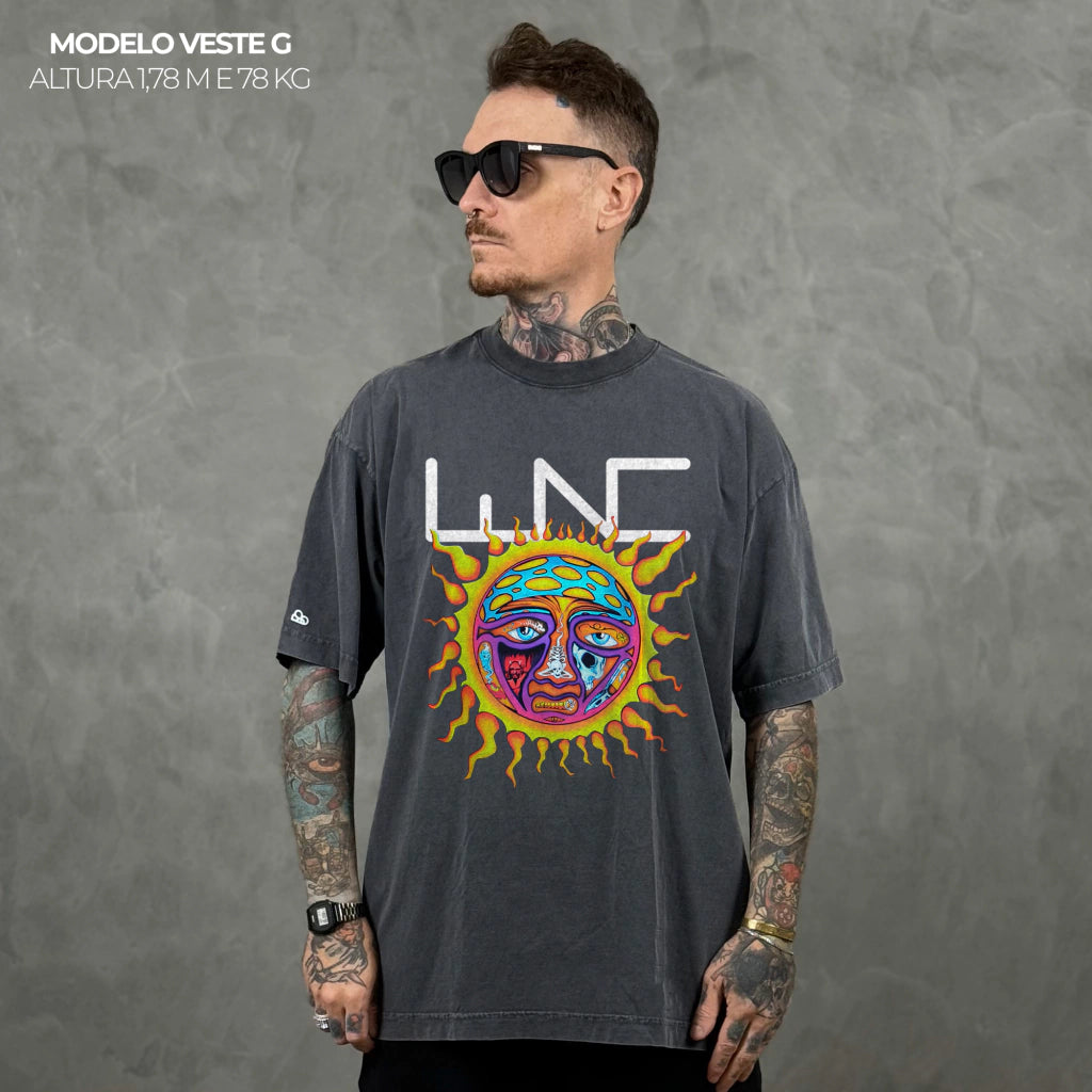 Camiseta Oversized Sublime Cinza