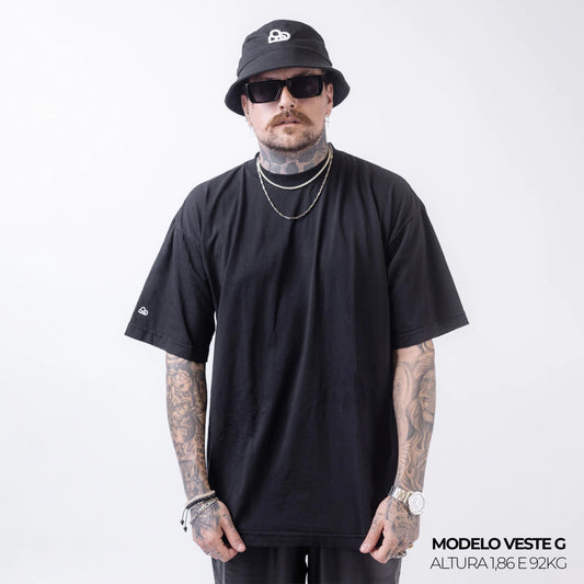 Camiseta Oversized WNC Lisa Preto