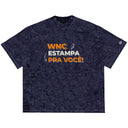 Camiseta Personalizada Oversized Azul Estonada
