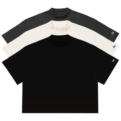 Kit com 3 Camisetas Boxy WNC