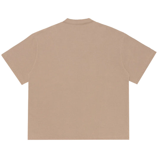 Camiseta Oversized ABCDEFUCKOFF Bege