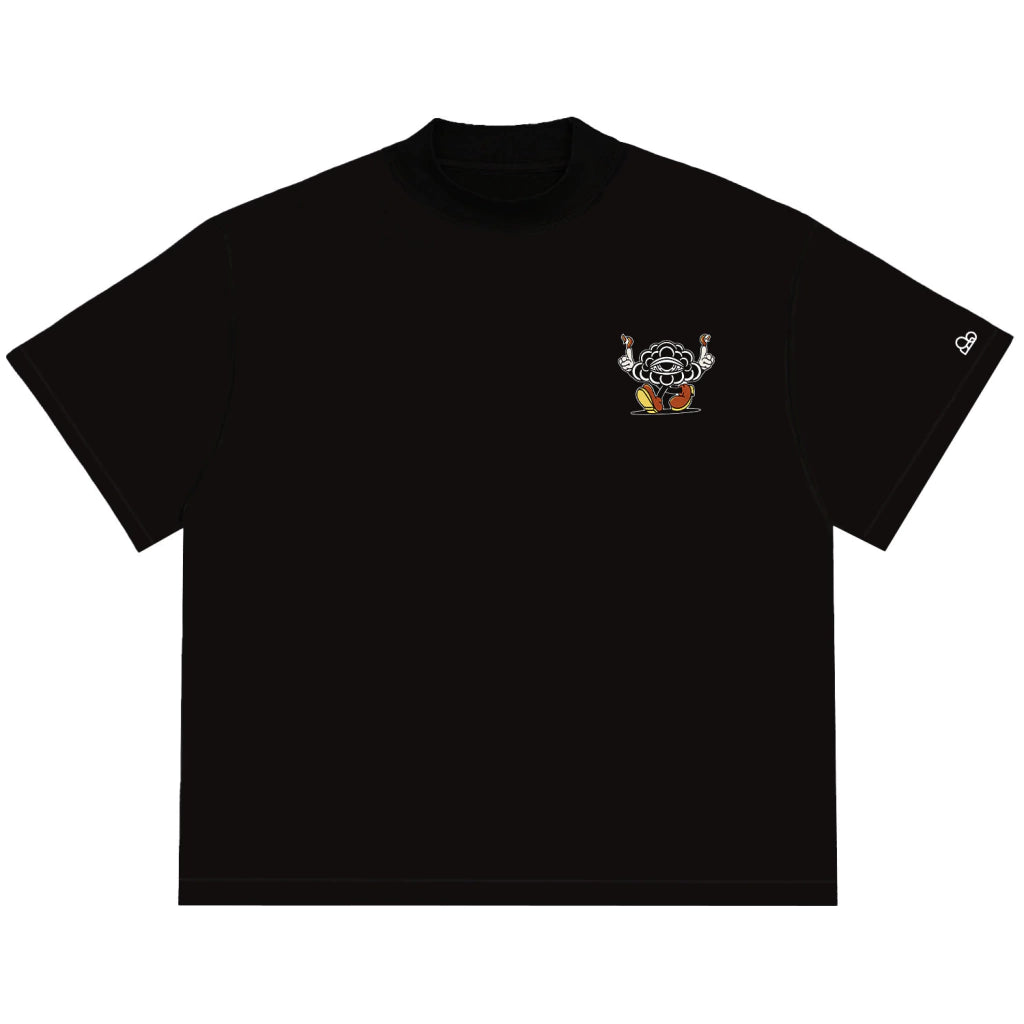 Camiseta Oversized Burning Cloud Preta