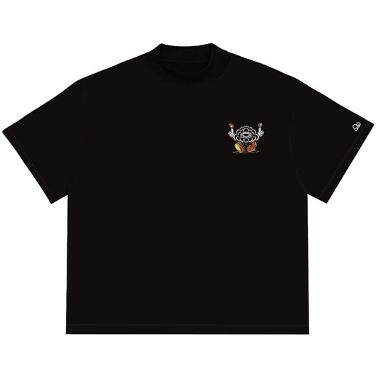 Camiseta Oversized Burning Cloud Preta