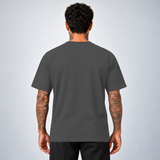 Camiseta Basic WNC Lisa Cinza, vista de costas no modelo sem logo visível