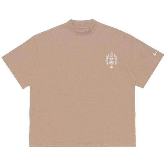 Camiseta Oversized Find What You Love Bege