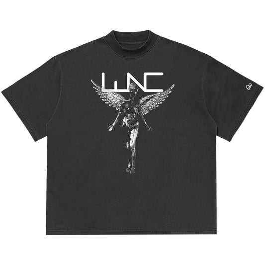 Camiseta Oversized Nirvana Cinza