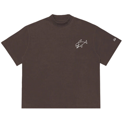 Camiseta Oversized Flipper Marrom