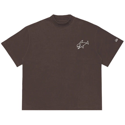 Camiseta Oversized Flipper Marrom