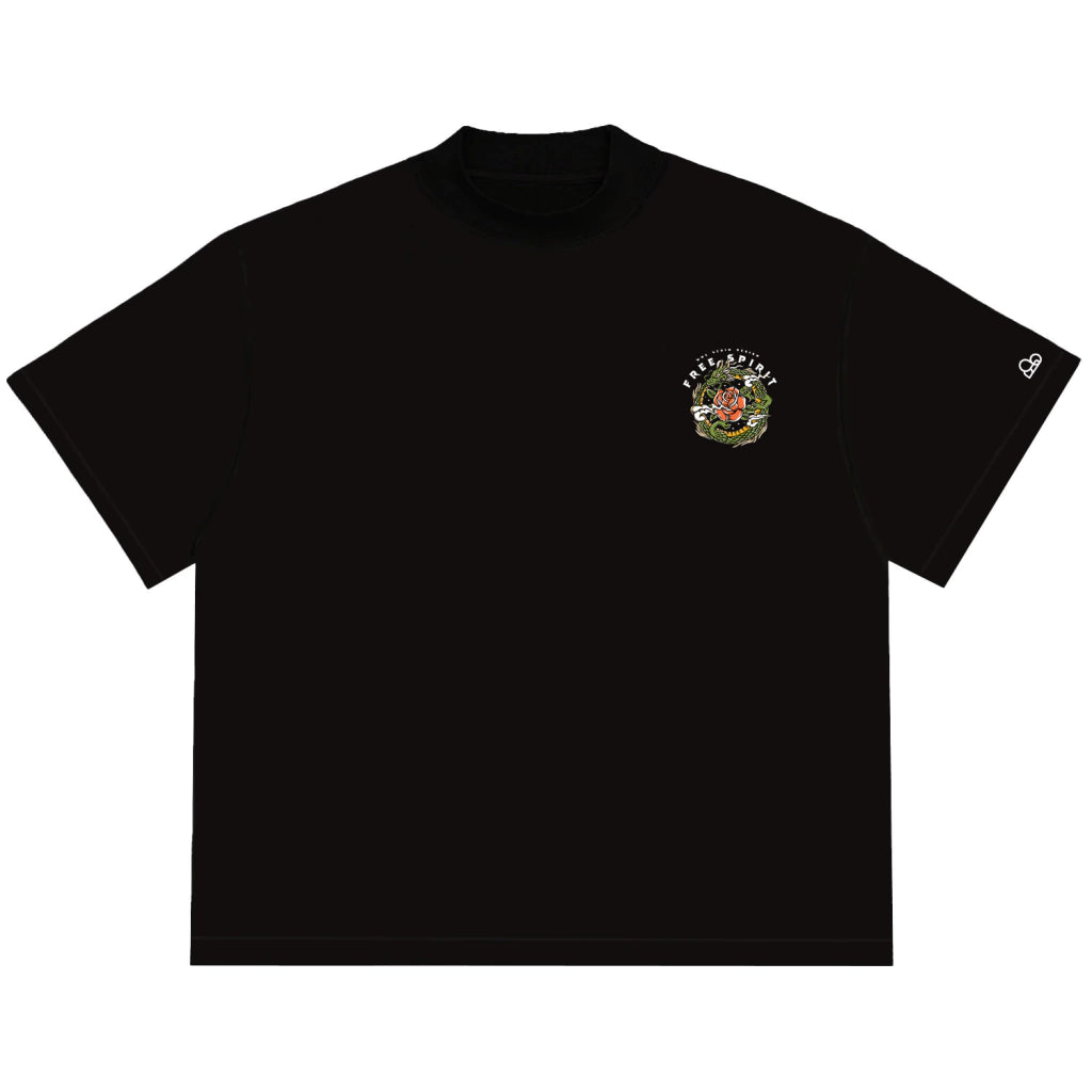 Camiseta Oversized Free Spirit Preto