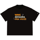 Camiseta Oversized Personalizada Preta