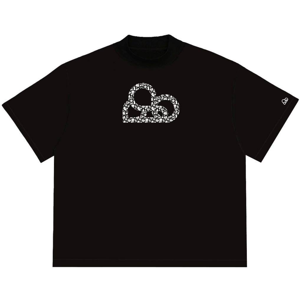 Camiseta Oversized Psychedelic Simbol Preto
