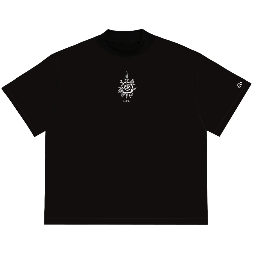 Camiseta Oversized Rose Knife Preto