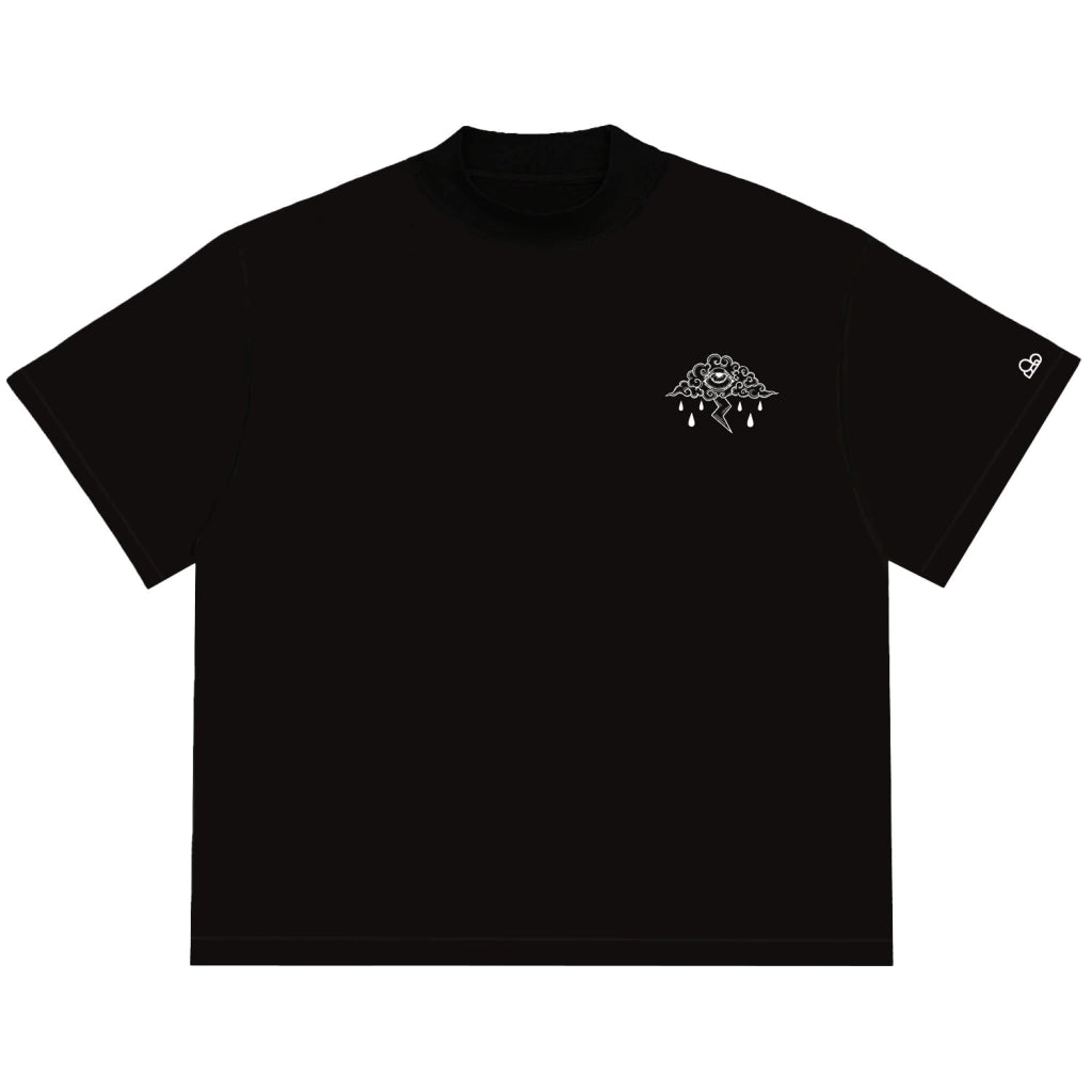 Camiseta Oversized Sad Cloud Preto