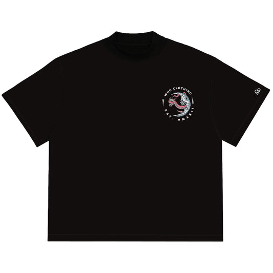 Camiseta Oversized Skull Moon Preto