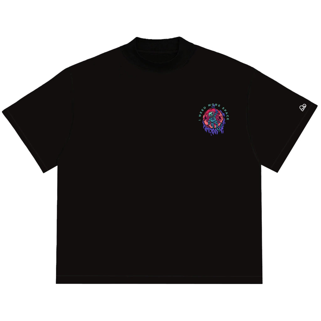 Camiseta Oversized Skull Space Preto