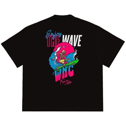 Camiseta Oversized WNC For Life Preta