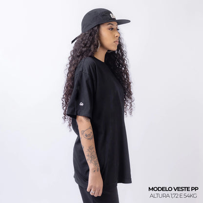 Kit com 6 Camisetas Oversized WNC Preta