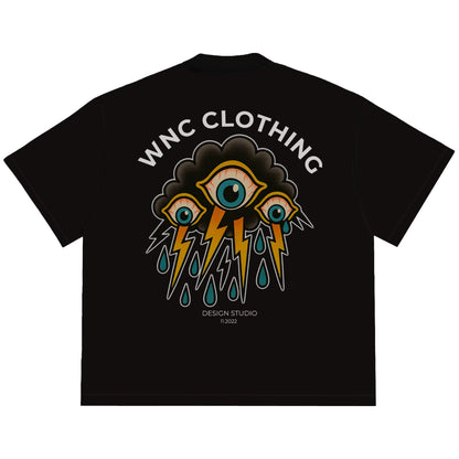 Camiseta Oversized Crying Cloud Preta