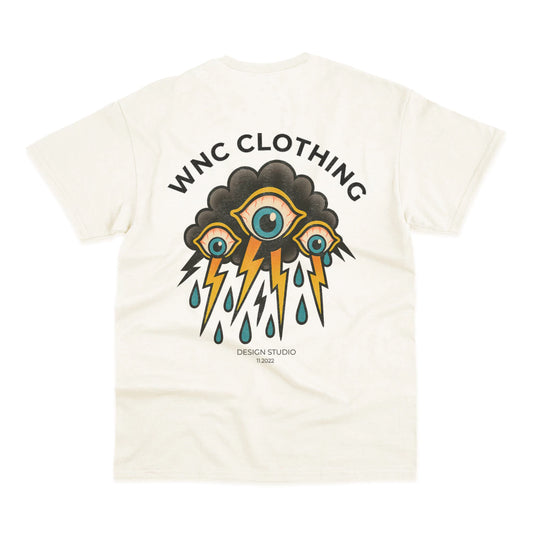 Camiseta Basic WNC Crying Cloud Off White