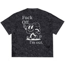 Camiseta Oversized I'm Out Preto Estonado