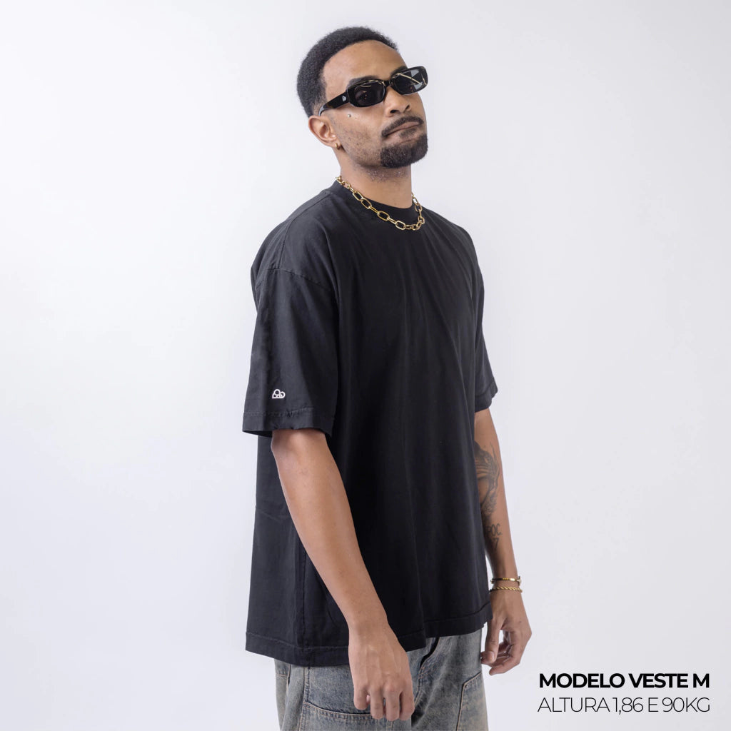 Kit com 6 Camisetas Oversized WNC Off White | Preta | Cinza