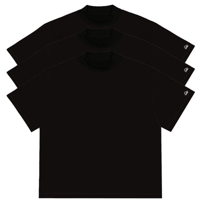 Kit com 3 Camisetas Oversized WNC Preta