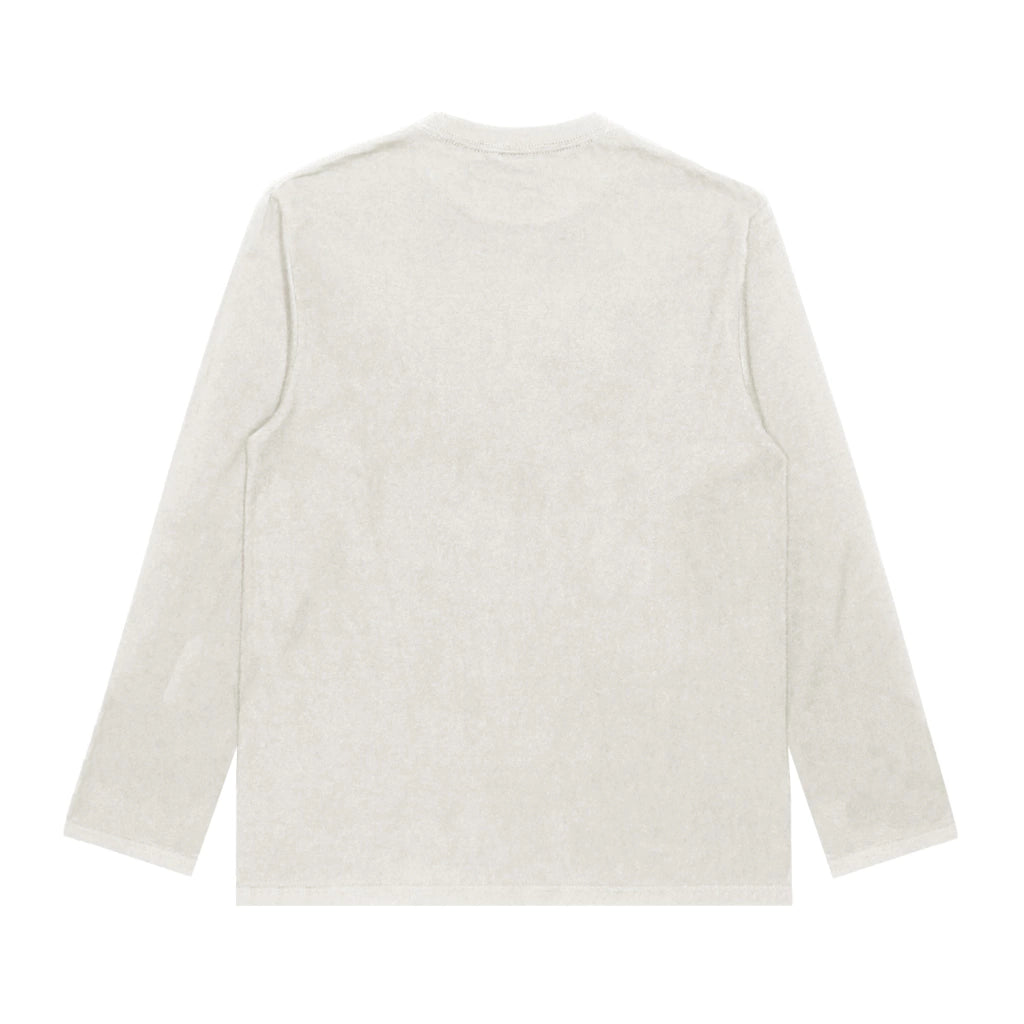 Camiseta Manga Longa Oversized Lisa Off White
