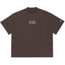 Camiseta Oversized No Risk No Story Marrom
