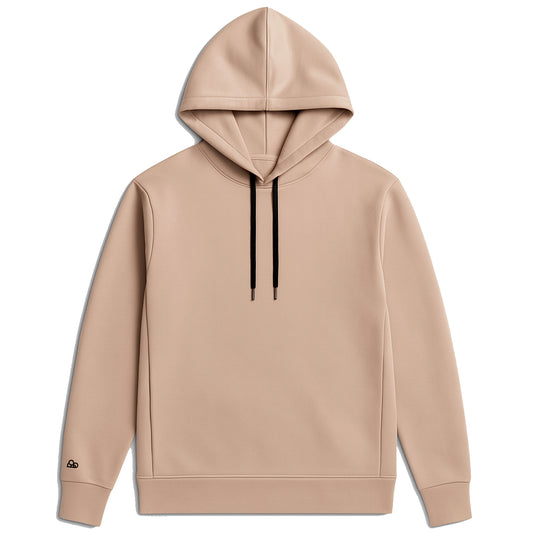 Moletom Comfort Canguru com Capuz Bege