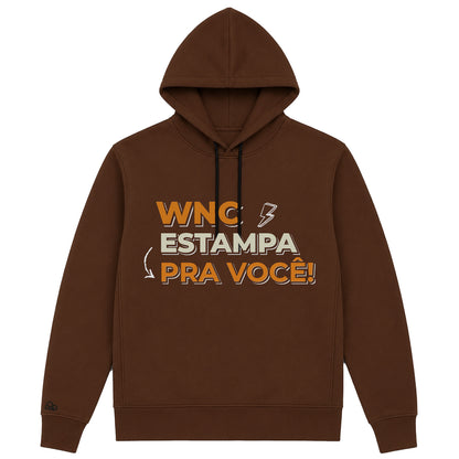 Moletom Canguru com Capuz Personalizado Marrom