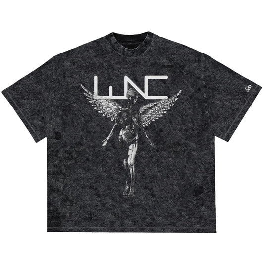 Camiseta Oversized Nirvana Preto Estonado