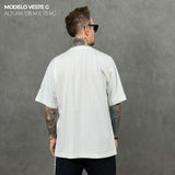 Camiseta Oversized Simple Off White