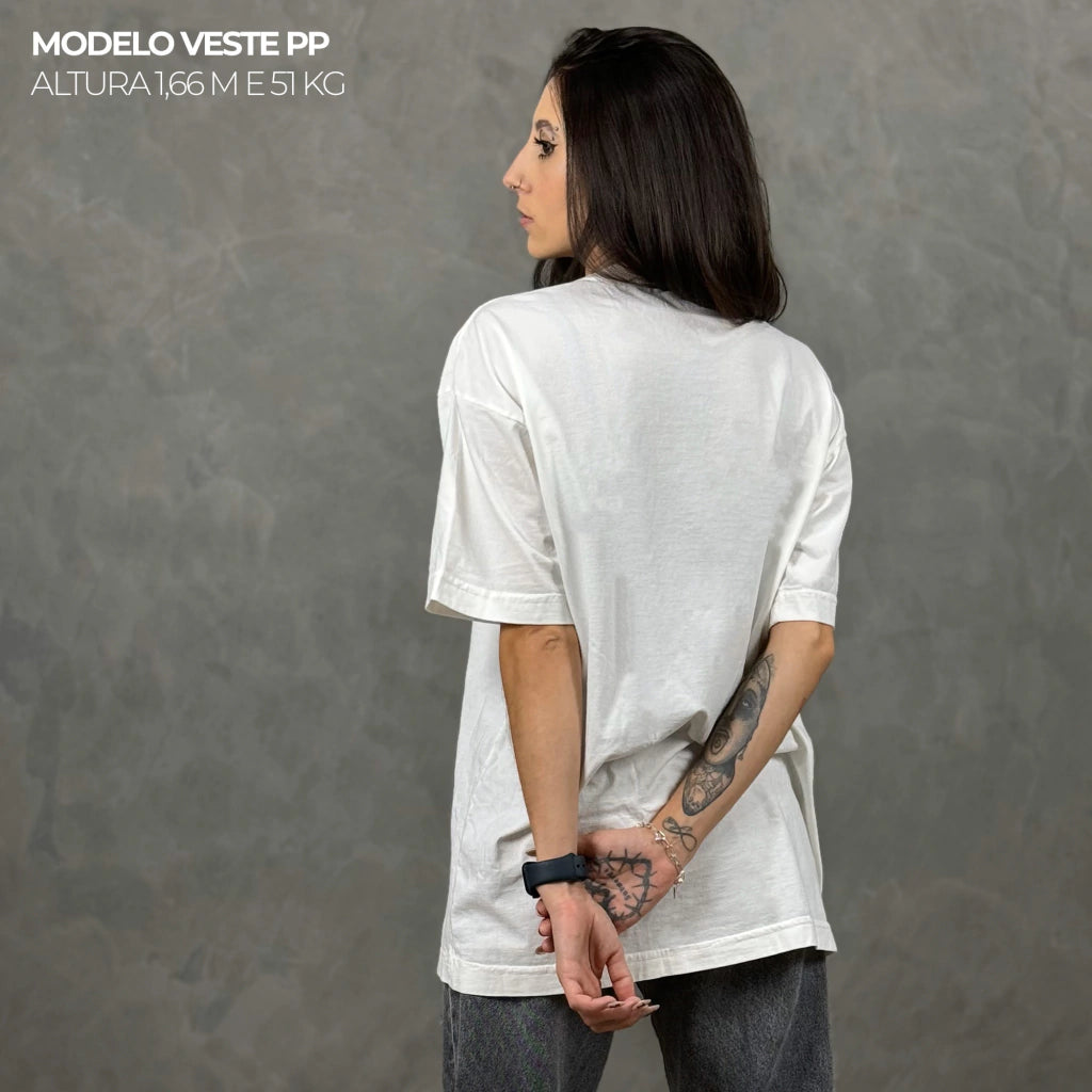 Camiseta Oversized Simple Off White