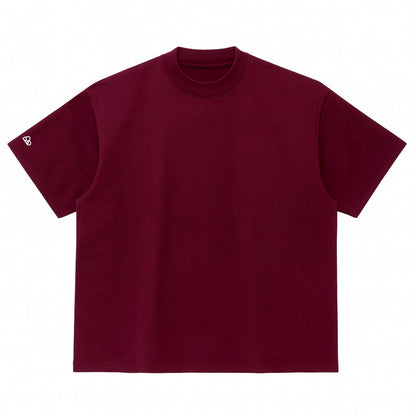 Camiseta Oversized Lisa Bordo Zero Encolhimento